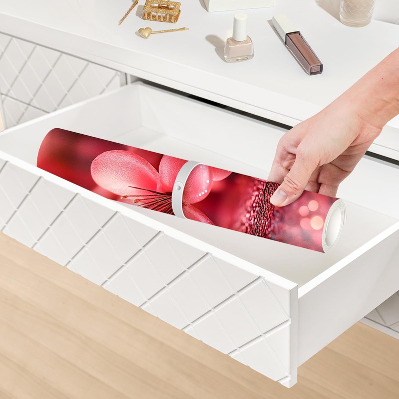Dual-Sided Synthetic Leather Decorative Makeup Mat for Crafting, Furniture Protection,