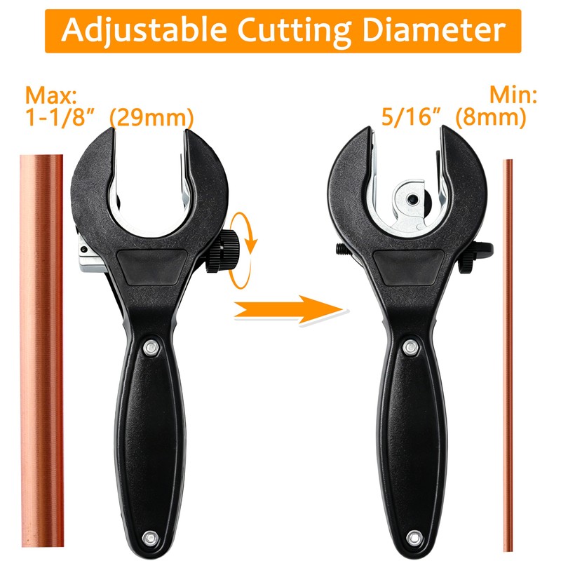 Ratcheting Tubing Cutter, Copper Pipe Cutter, Ratcheting Pipe Cutter 5/16"