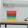 NUOBESTY 6pcs Plastic Desktop Storage Stationery Organizers Colorful Baskets for