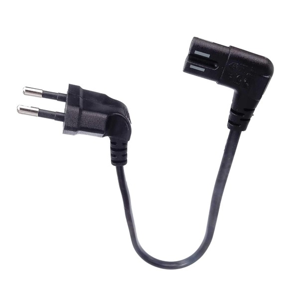 shortix Short Power Cable (Power Cable with Angled Euro Flat