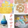 16Pcs Ocean Animal Cookie Cutters with Plunger Stamps Set, Fish,