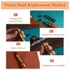 Mnuizu Adjustable Japanese Screw Punch, Screw Hole Punch, 6 Tip