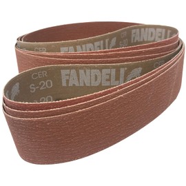 2X72 Premium Orange Ceramic Sanding Grinding Belts 3 Packs for General Purpose Stock Removal (120 Grit)