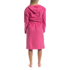 o-day Microfibre Bathrobe for Men Women Space Saving Unisex Adult Bathrobe with Pockets and Belt Ideal for Travel Pool Gym Lightweight Soft, fuchsia
