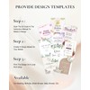 RARTOP Elegant White Wedding Easel Stand, Adjustable 30x20x68 in Welcome