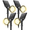NBKLS Solar Spot Lights for Outside, 27 LED Outdoor Solar