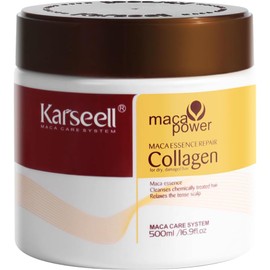 Hair Mask Karseell Collagen 16.9 OZ 500ml Deep Conditioner Coconut Oil Keratin Mask for Dry Damaged Hair Color Treated Hair Curly Hair Bleached Hair for All Hair Types