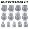 Bolt Extractor Kit, 14 PCS Impact Bolt & Nut Remover