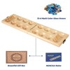AMEROUS Wooden Mancala Board Game Set - Folding Board -