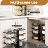 ZEINLAM Detachable Folding Pot Rack,Pot Lid Rack,Pantry,Cooking Utensil Storage Rack,With