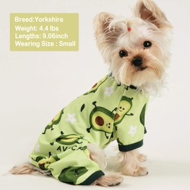 Dog Pajamas Kiwi Puppy Apparel Doggie Outfits Pet Clothes Cat Pjs for Small Dog Boy Girl Small Dog Pajamas