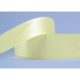 Pale Yellow Satin Ribbon - 38mm Wide - 5 Meter - for Gifts Wrap, Decoration, Wedding, Events, Party, Cloths, Sew, Bows, Cars, Floral