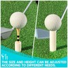 16-Piece Rubber Golf Tees for Mats,Driving Range & Indoor Golf