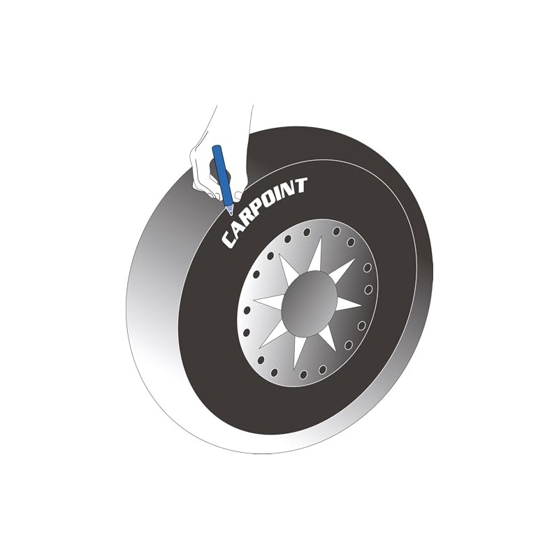 Carpoint 1712101 Tyre Marker Pen White