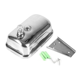 500ml Stainless Steel Pump Shower Shampoo Box Liquid Soap Lotion Dispenser Bathroom Washroom