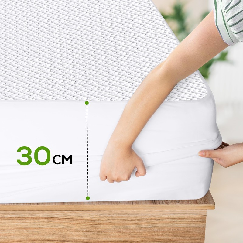 Utopia Bedding Mattress Protector 90 x 200 x 30 cm