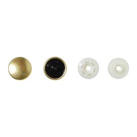 KIYOHARA SUN15-123 Plastic Snap Metal 4 Pairs 13mm Diameter Gold