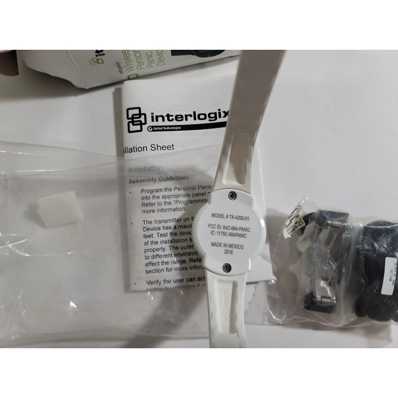 Interlogix GE Security TX-4200-01-1 Water Resistant Panic Device 319.5 MHz