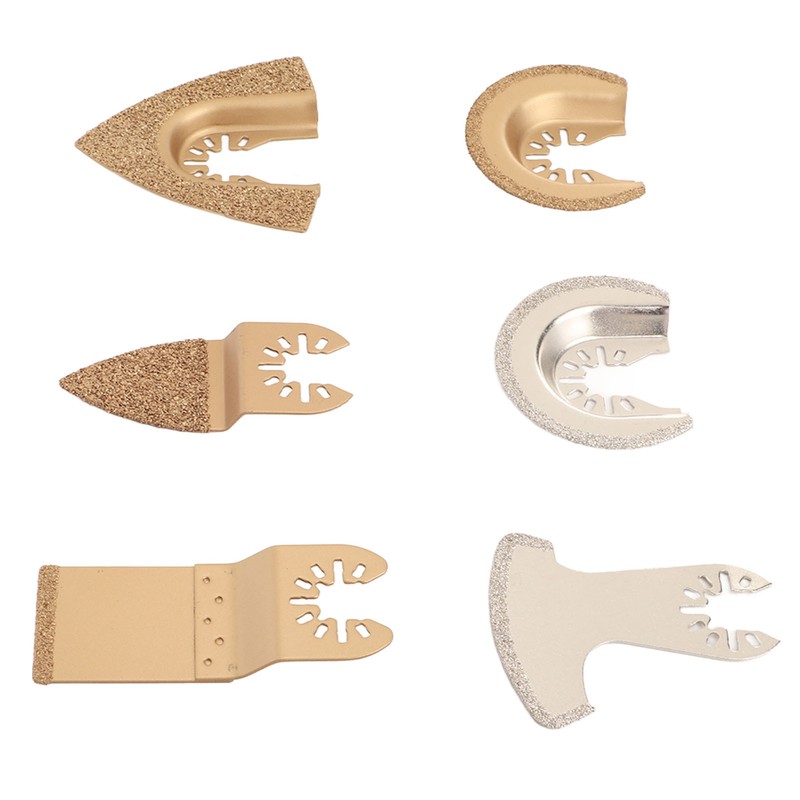 6PCS Oscillating Saw Blade Set Diamond Cemented Carbide Wear Resistance