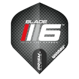 WINMAU Prism Alpha Blade 6 Design Dart Fights - 1 set per pack (3 flights in total) (Logo)