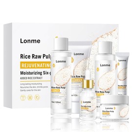 Women Wife Christmas Gift Ideas, Hydrating, Anti Aging, Skin Care Sets & Kits, Rice Facial Skin Care Routine Kit for Women Teen, Womens Gifts for Christmas, Rice Skincare Gift Set Skin Care Kit