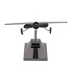 Solar Airplane Rotating Propellers Zinc Alloy Plastic Easy Assembly Solar