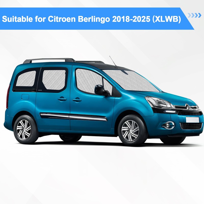 Auto Fensterblenden Kompatibel mit Citroen Berlingo XLWB 2018-2025, 10pcs Fenster