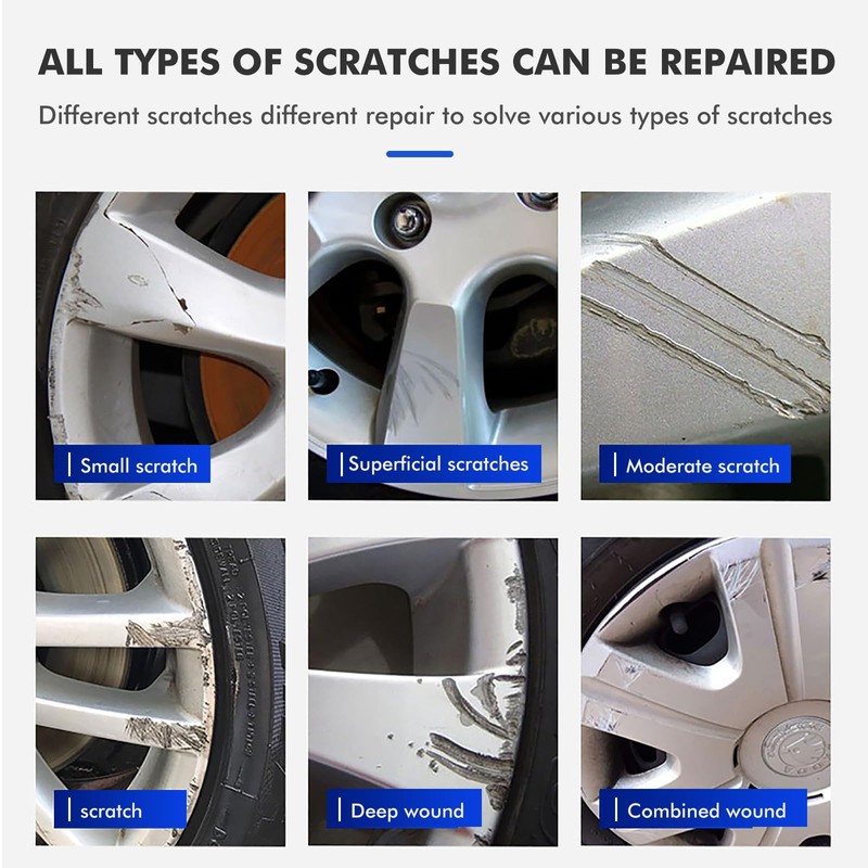 Xtryfun Titanium Gray Rim Touch Up Paint, Automotive Touch Up