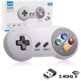 Unbranded 2PCS Wireless USB SNES Classic Controller Gamepad For PC MAC Linux Raspberry