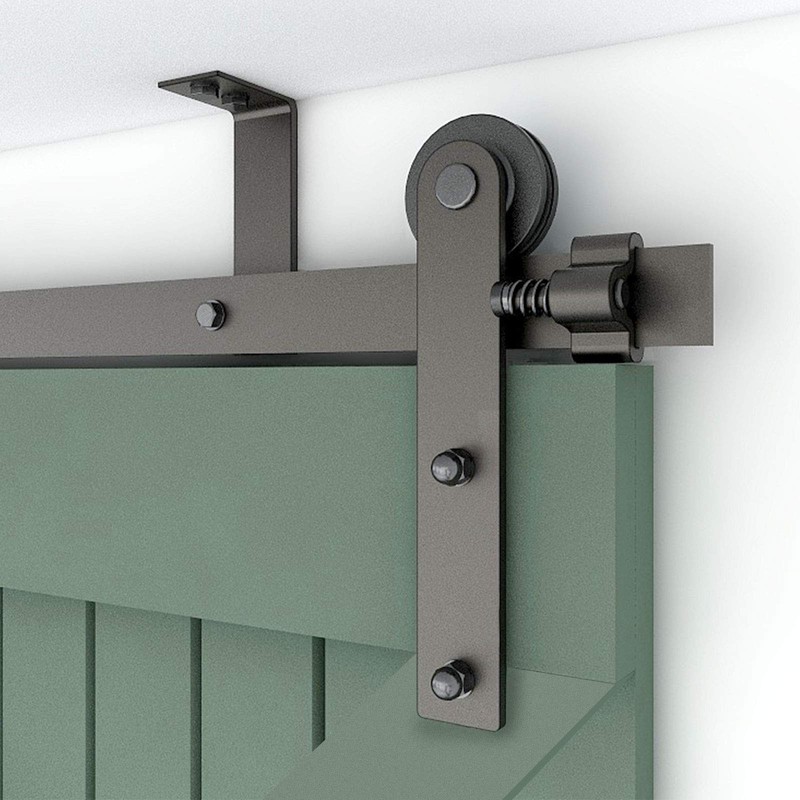 TSMST 10ft Ceiling Mount Sliding Barn Door Hardware fit 60"