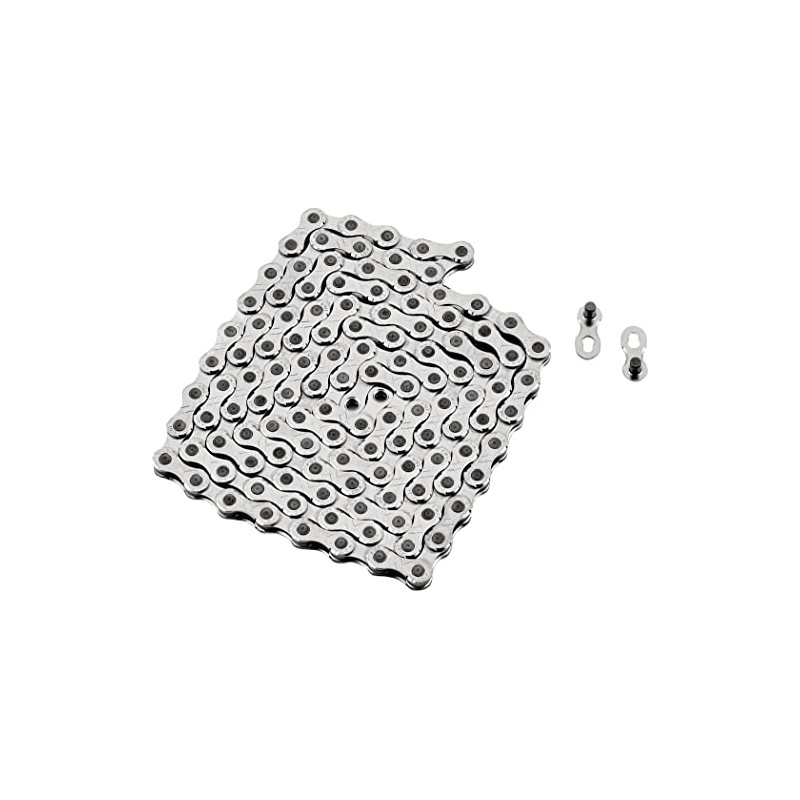 KMC Unisex's E10 Chain, Silver, 122 Link