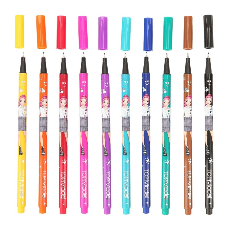 Depesche TOPModel 11500 Fineliner Set with 10 Pens and 2