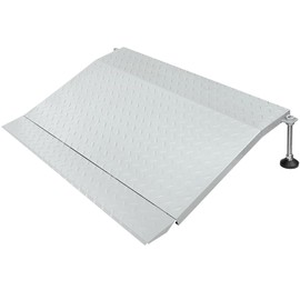 YXJSTO Door Threshold Ramp, 3" to 6" Adjustable Height Door Transition Ramp, Alloy Iron Door Ramp for Thresholds, Self Supporting Extended Entry Load 1000 Lbs for Wheelchair, Scooter, Cart, Walker