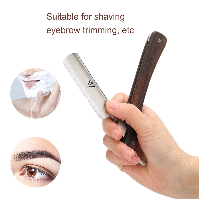 Men Manual Shaving Blade Holder Folding Shaving Knife Rack with
