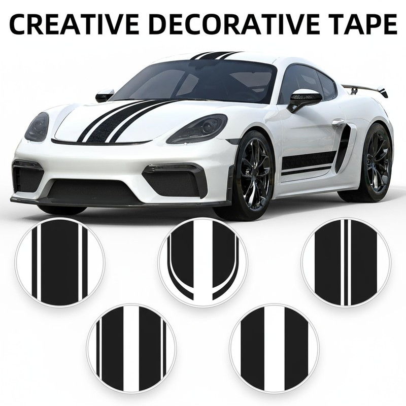 Lypumso Matte Black Vinyl Wrap Tape Roll, 1 Inch x