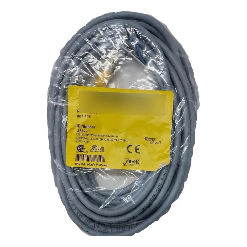 Rk4.4t-6 Cable De 6 M Con Conector M12 4 Pines