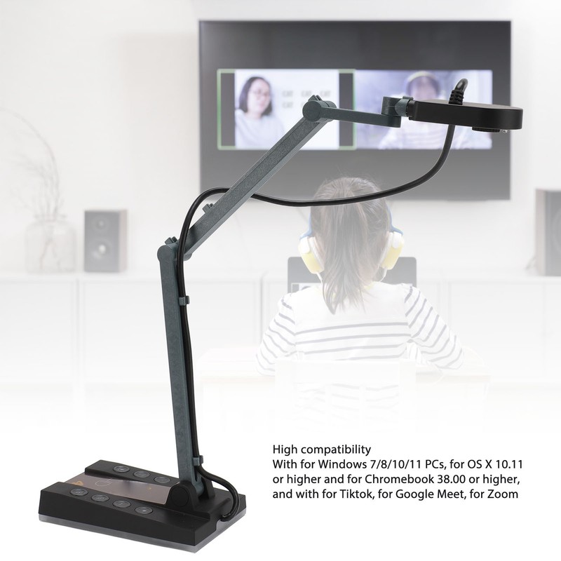 4K USB Document Camera with LED Light HD Multimedia Interface