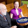 FillTouch 2 Pcs 12 Inches Round Offering Baskets for Church