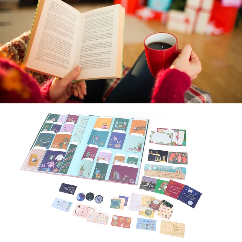 Book Lovers Advent Calendar Unique Countdown with 25 Bags Book