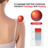 MEXITOP Massage Ball, Heated Vibrating Massage Ball 120℉ Electric Vibration