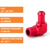GASHER 2PCS 3/8" NPT Male to 1/2" Barb 90 Degree