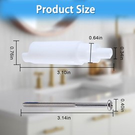 RP18627 Faucet Stem Extender Compatible with DELTA Tub and Shower Faucets and Accessories, for DELTA Faucet 2 Pcs Shower Valve Handle Extension Shower Hose Water Diverter with Screws