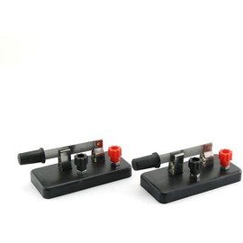 Longdex 2pcs Black Knife Switch Single Pole Single Throw SPST Toggle Switch 7333mm