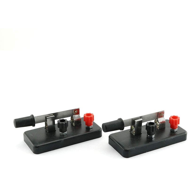 Longdex 2pcs Black Knife Switch Single Pole Single Throw SPST