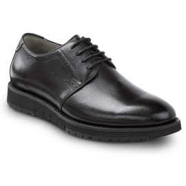 SR Max Beaufort, Men's, Black, Dress Style Soft Toe Slip Resistant Work Shoe (11.5 EW)