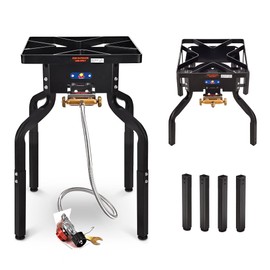 ARC 100,000BTU Propane Outdoor Burner Camp Gas Stove,with Removable Legs,Ideal for Woks, Skillets and Pots