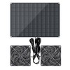 Solar Powered Fan, 15W Waterproof Solar Panel Exhaust Intake Monocrystalline