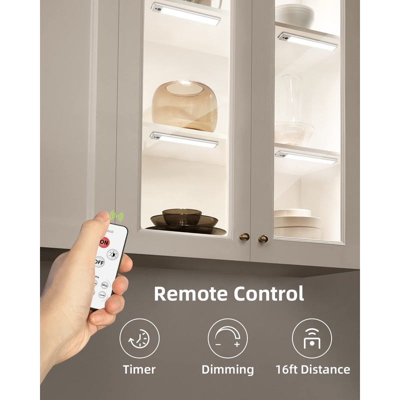 EZVALO Cabinet Lighting LED 23 cm with Remote Control and
