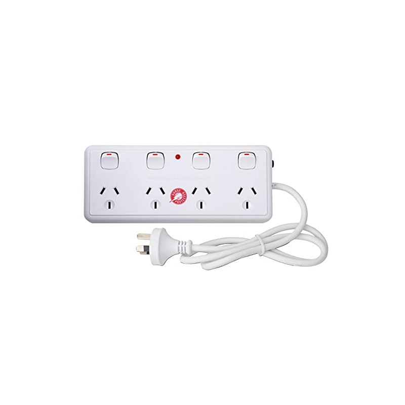 Arlec 10 A Surge Protect 4 Outlet Power Board
