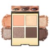Erinde Eyeshadow Palette, 4 Colours, Matt & Glitter Eyeshadow Palette,